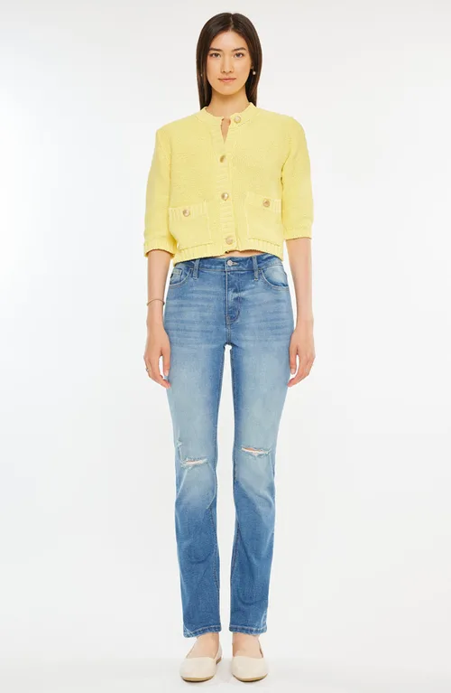 Diana Essentials High Rise Slim Straight Jeans by KanCan