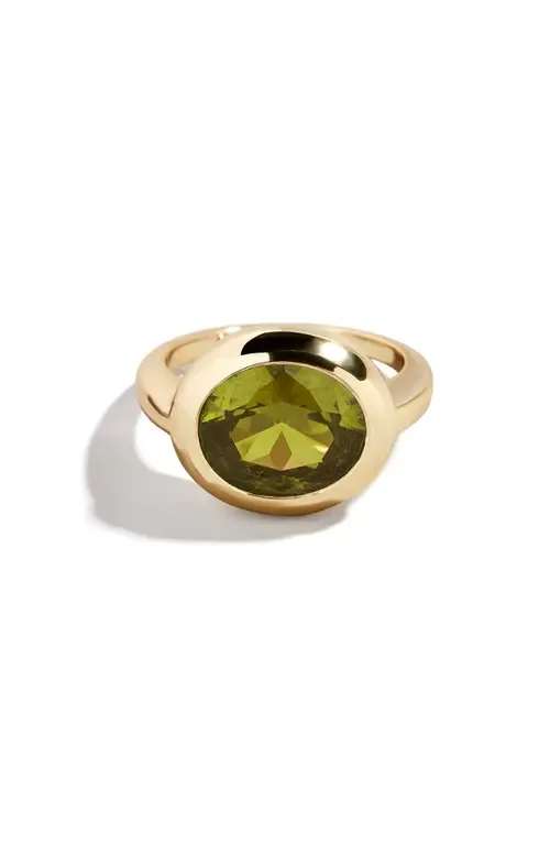 Birthstone Oval Cubic Zirconia Ring