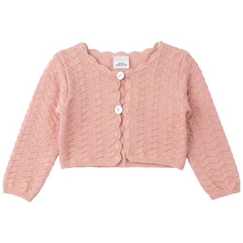 Organic Cotton Scalloped Knit Cardigan by Clô