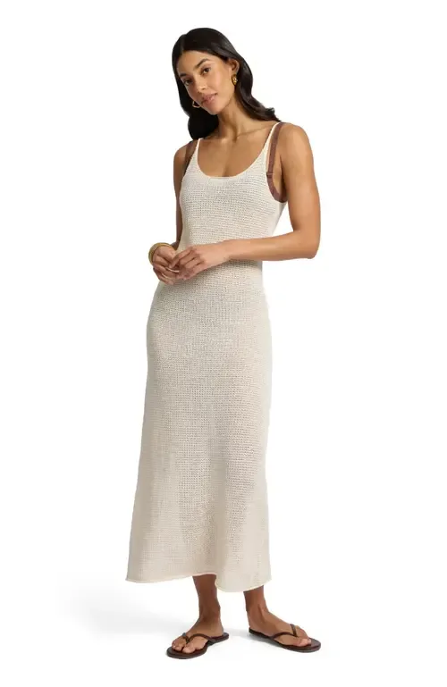 Linen Sweater Scoop Maxi Dress by Onia