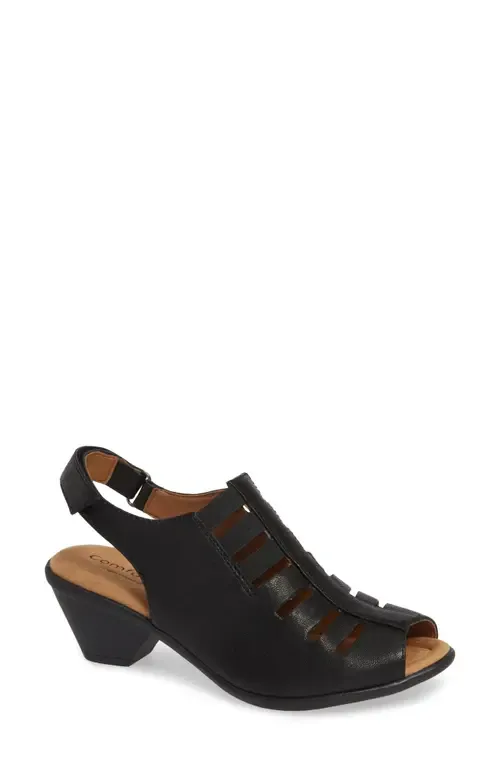 Faye Sandal in Leather by Comfortiva