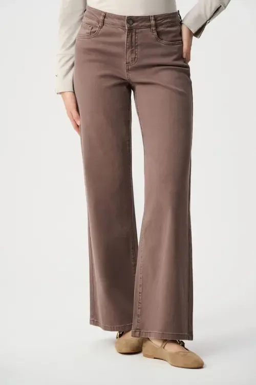 Classic Wide-Leg Stretch Jeans by Joseph Ribkoff