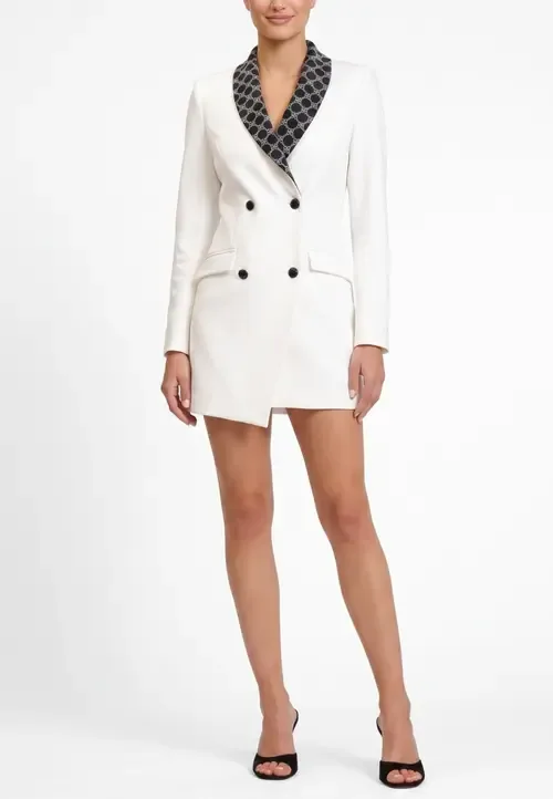 Johnny Beaded Lapel Mini Dress by RACHEL Rachel Roy