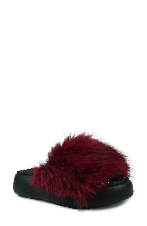 Fabbi Faux Fur Platform Sandal by ZIGI