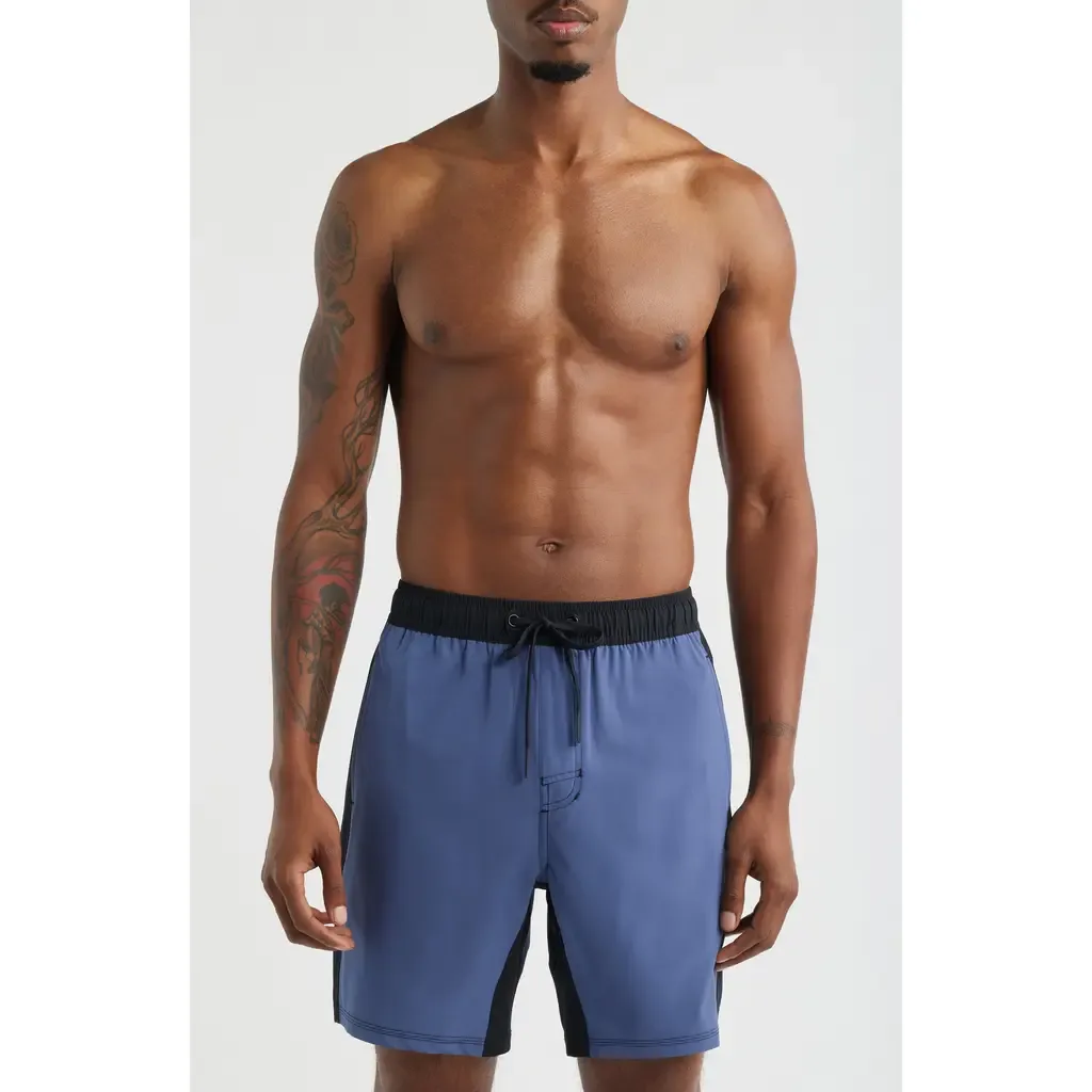 Tempo Wordmark Performance Drawstring Shorts by SANTO STUDIO