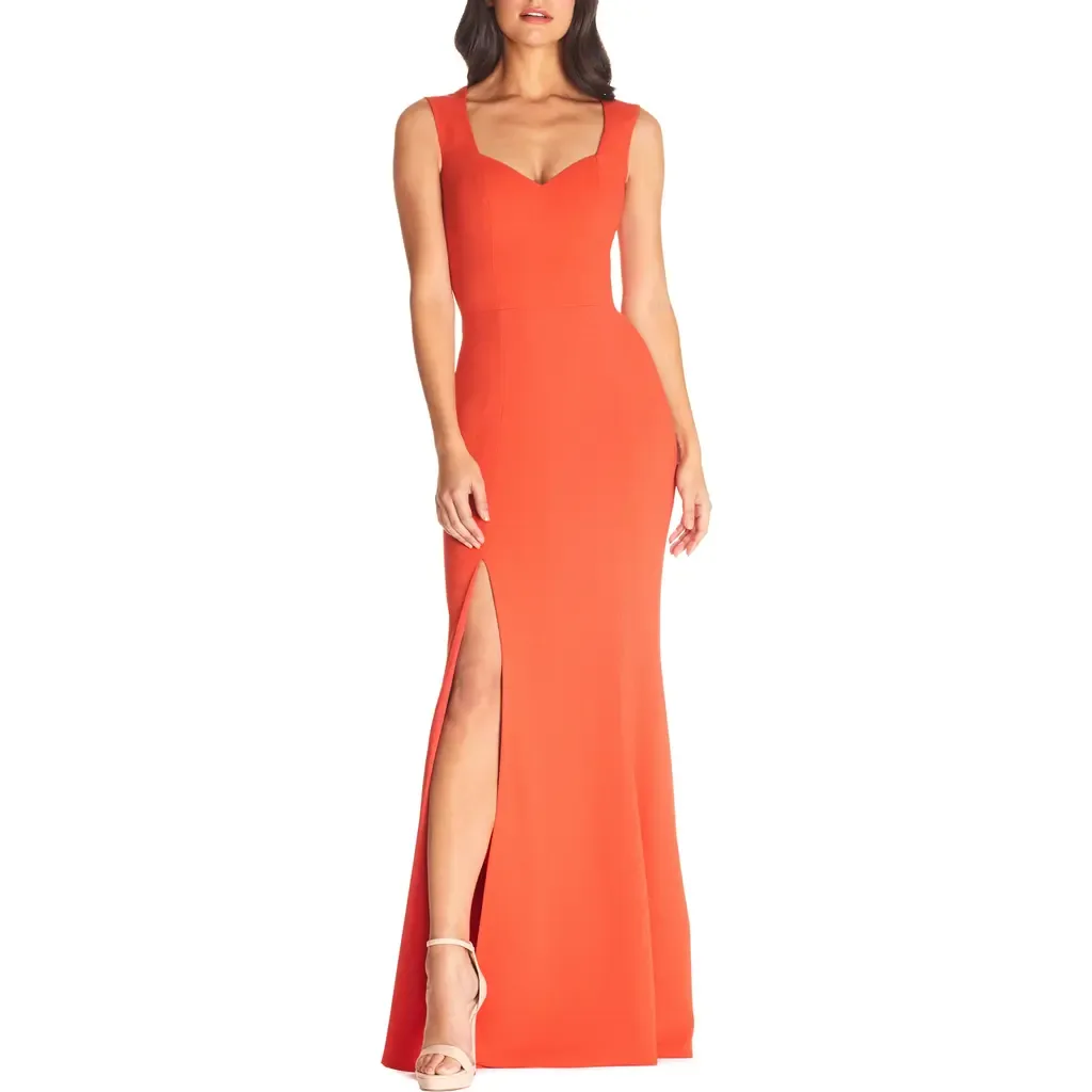 Monroe Side Slit Gown by Dress the Population
