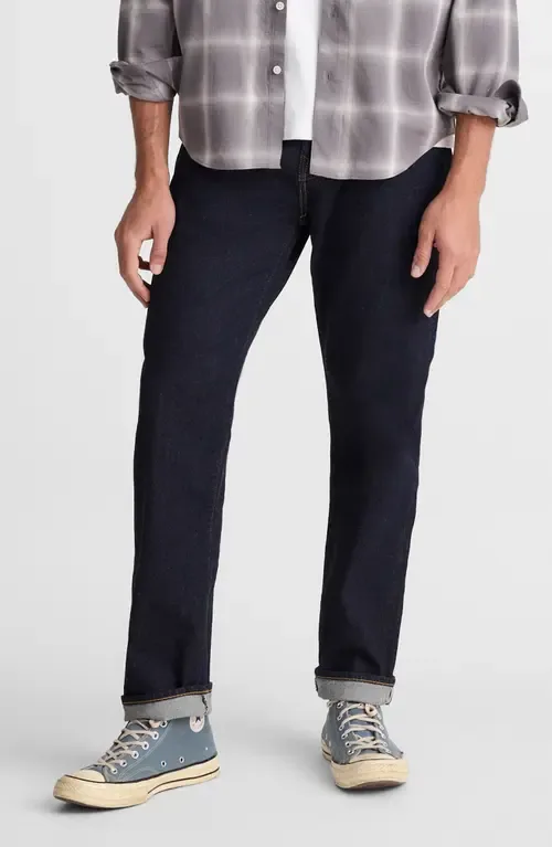 The 1991 Artisan Comfort Selvedge Straight Leg Jeans by Madewell