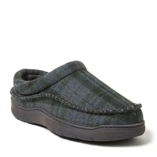Thompson Plaid Moccasin Toe Clog Slipper by Dearfoams