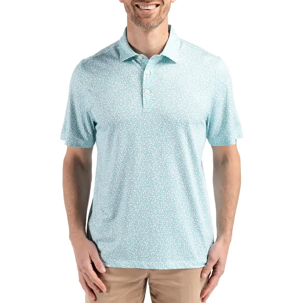 Pike Flora Print Polo by Cutter & Buck