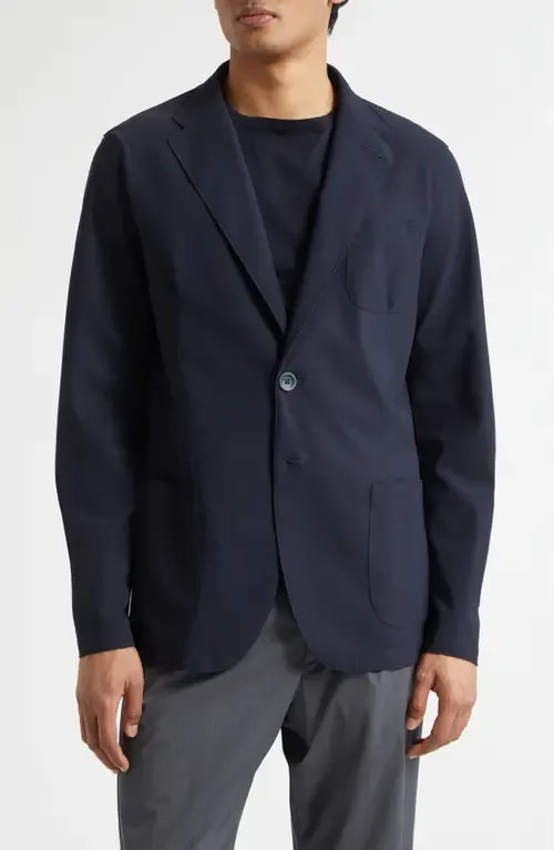 Lightweight Regular Fit Stretch Scuba Knit Sport Coat by Herno