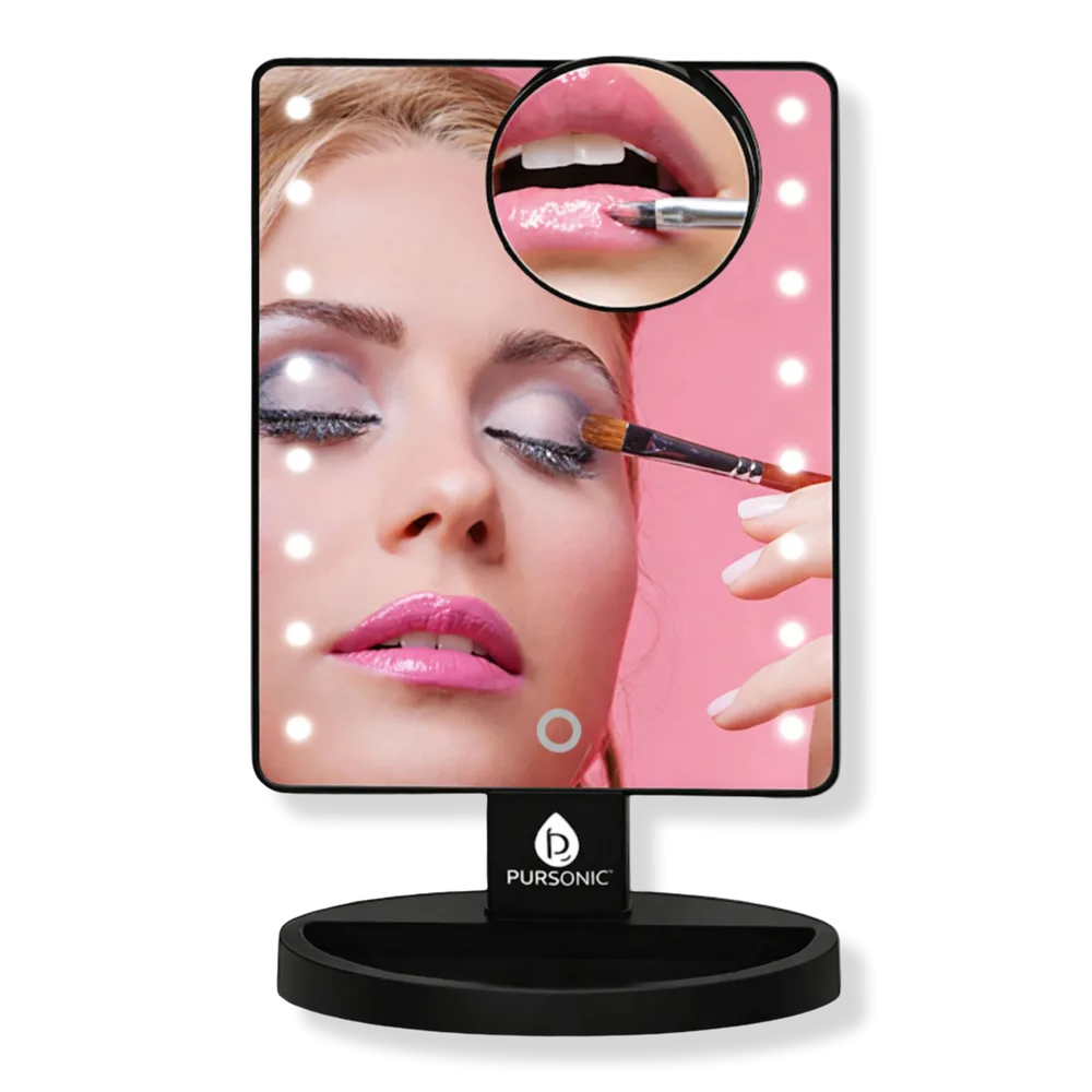 LED Lighted Vanity Makeup Mirror by PURSONIC