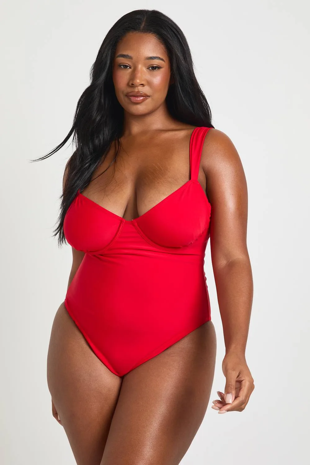 Balcony Bra Swimsuit by boohoo