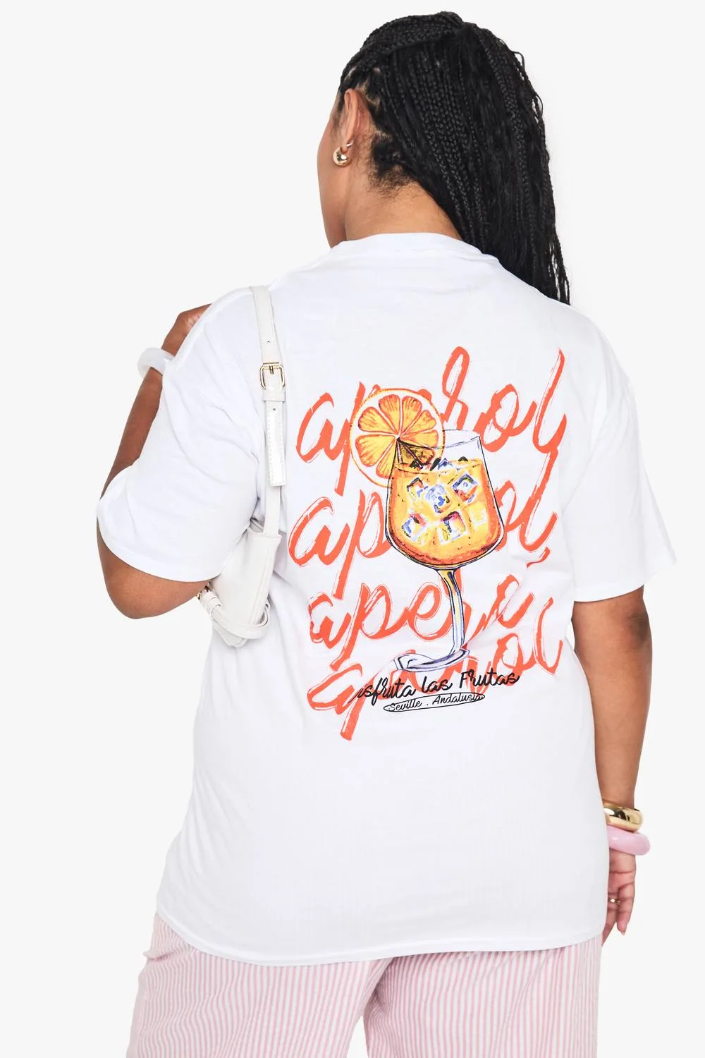 Aperol Spritz Oversized T-Shirt by boohoo