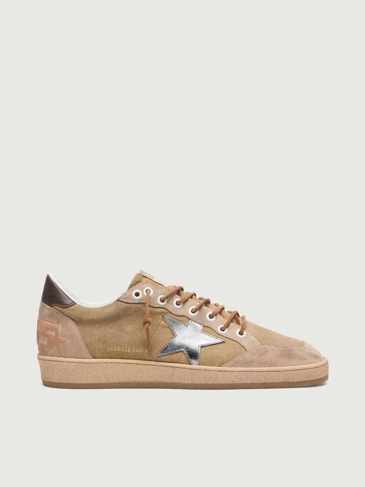 Ball Star Ltd in Tobacco Suede with Silver Star