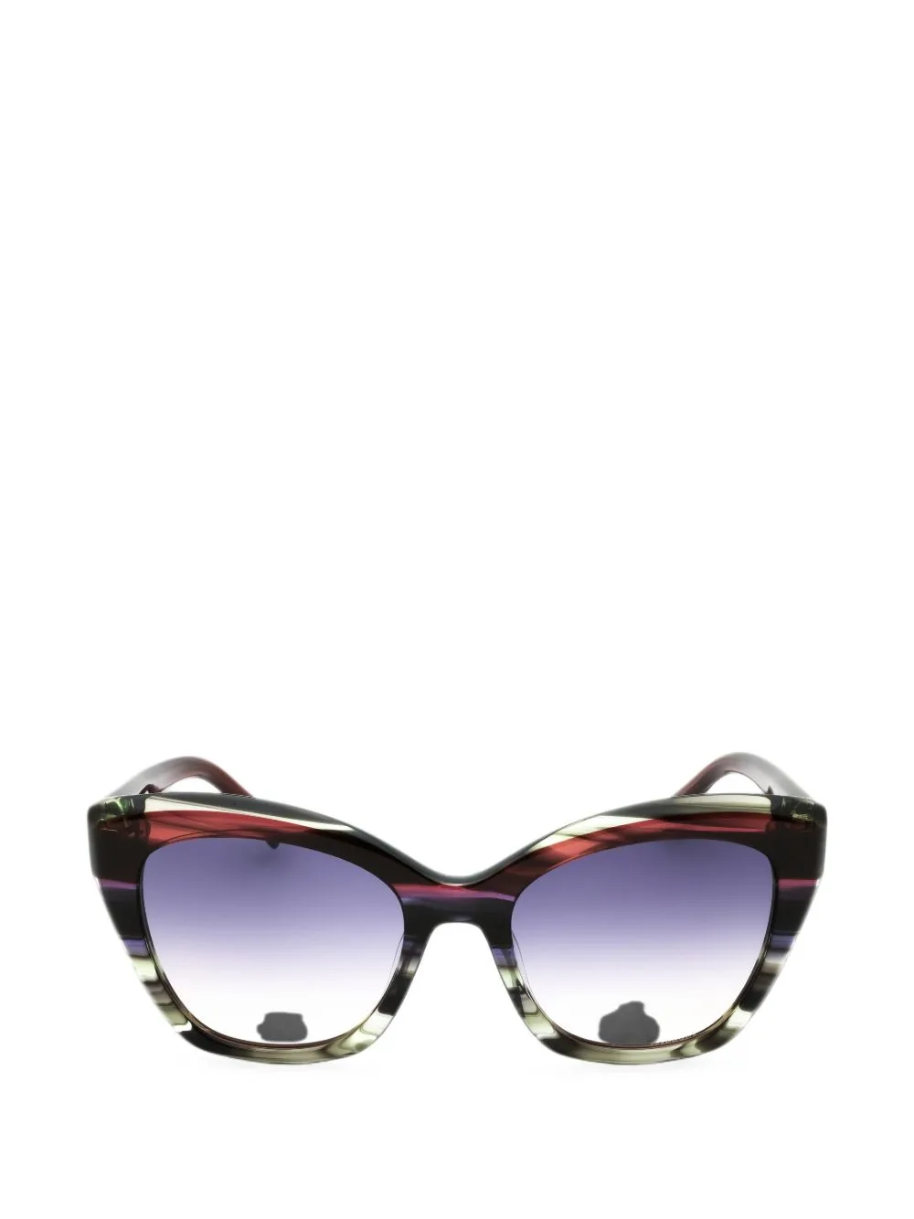 Cat-Eye Striped Sunglasses by MISSONI EYEWEAR