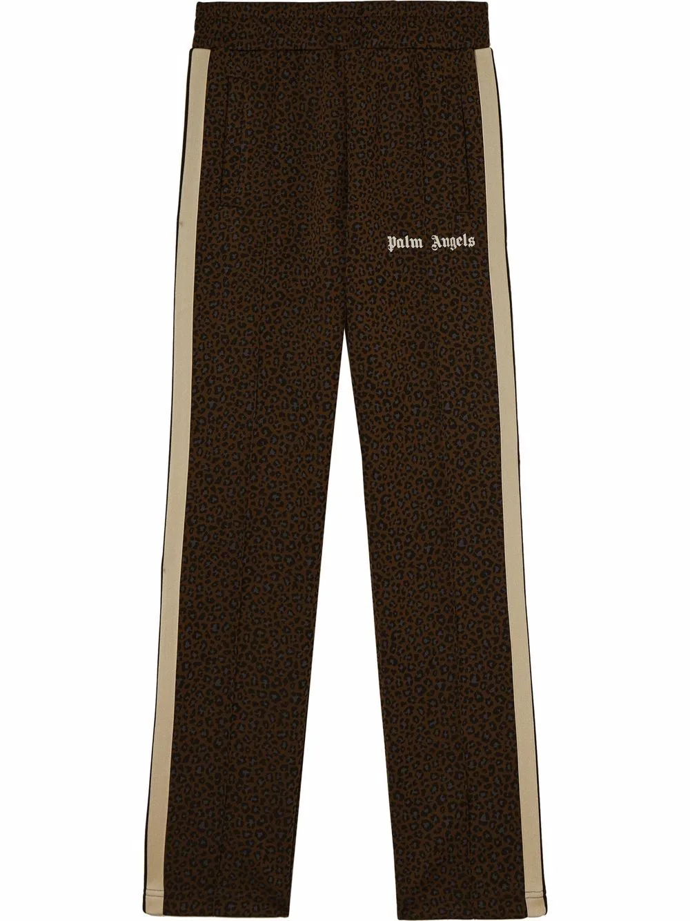 Leopard-Jacquard Track Pants by Palm Angels