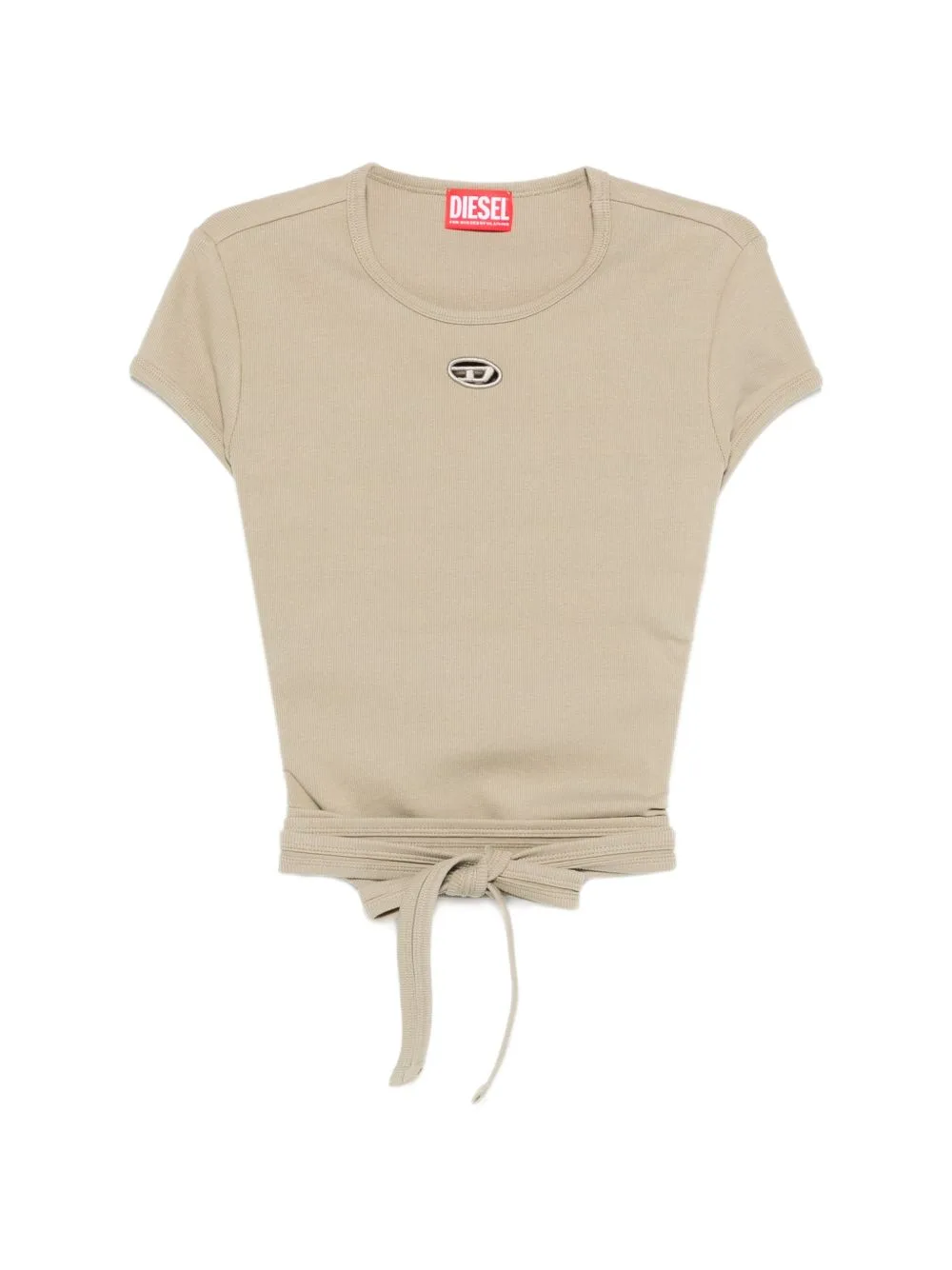 T-Bunny-Tail Tie-Detail T-Shirt