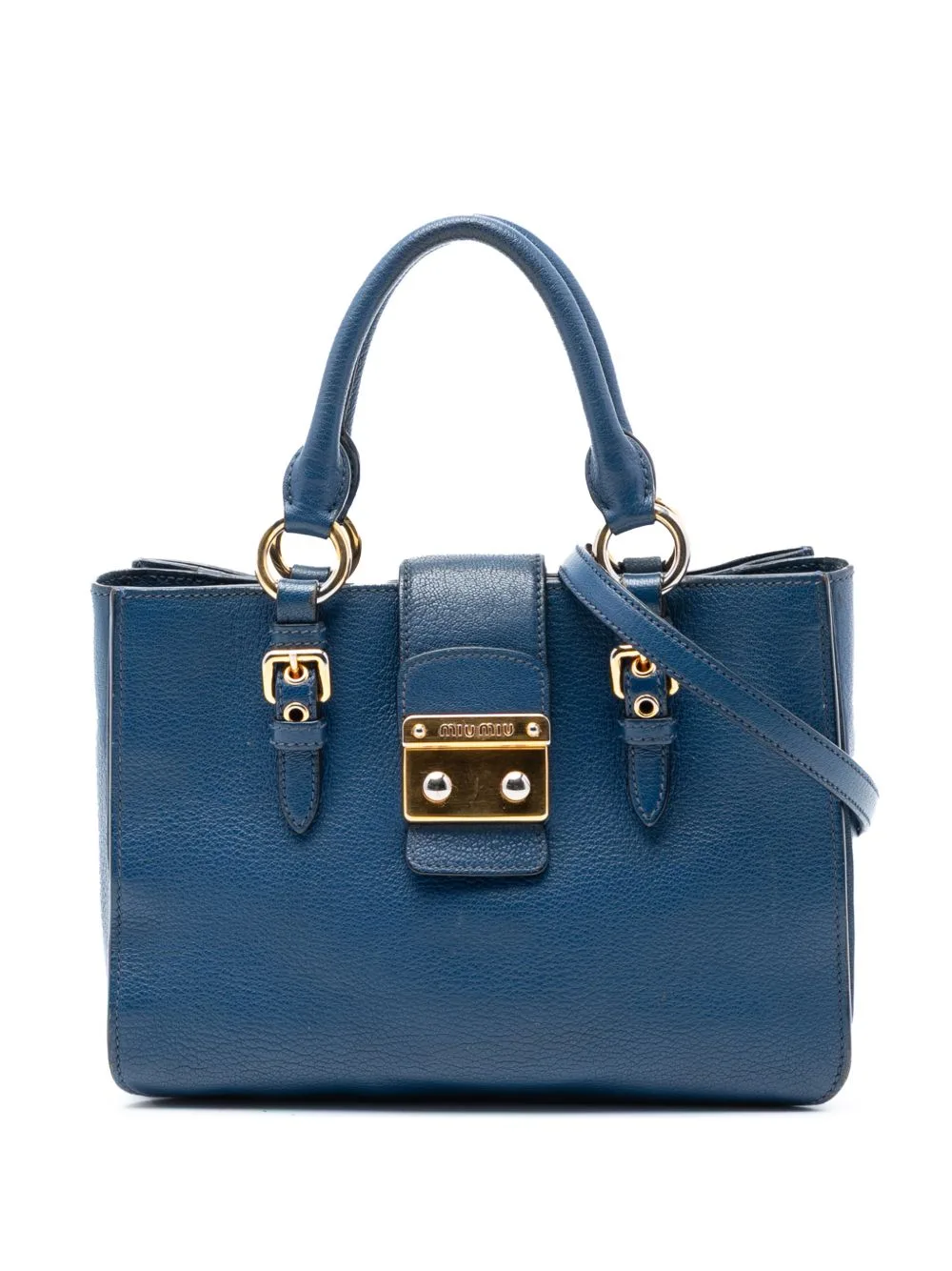 2010-2026 Goatskin Madras Satchel by Miu Miu Pre-Owned