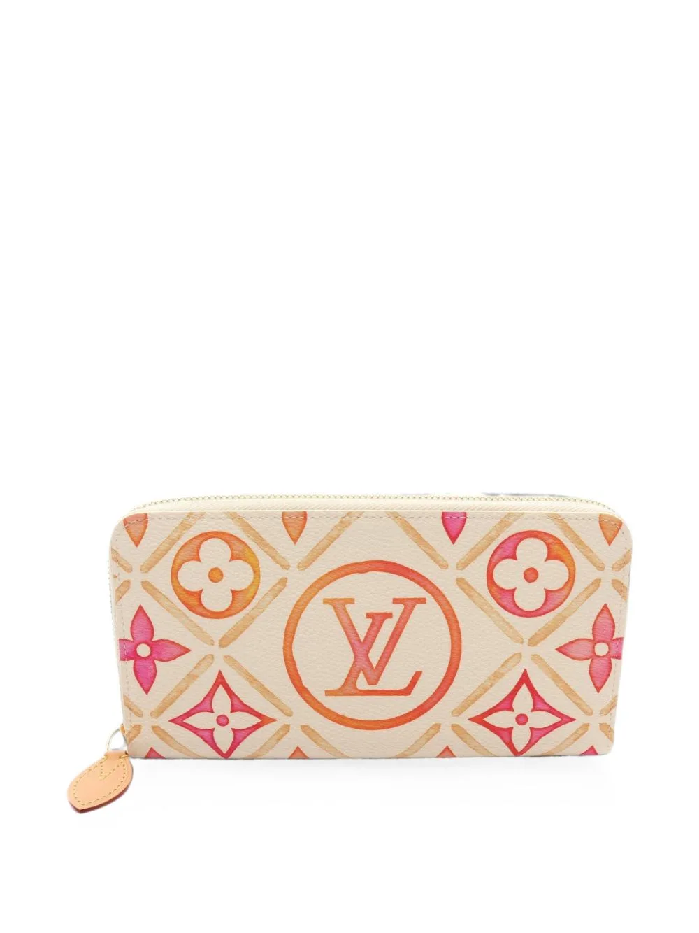 2010s Monogram Tiles Zippy Wallet by Louis Vuitton Pre-Owned