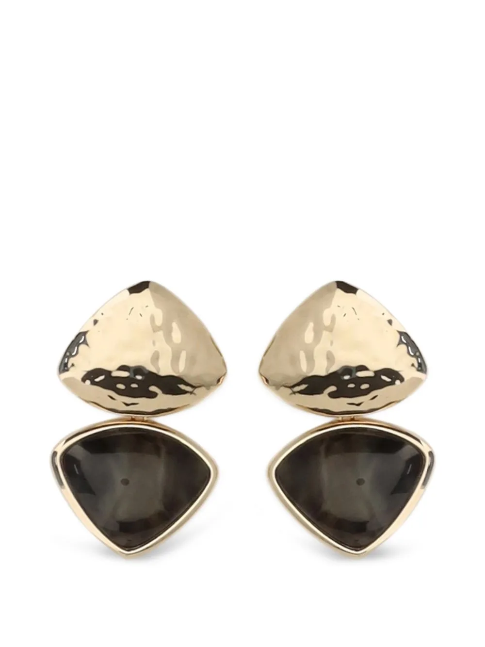 Mottled Enamel-Detail Earrings by Self-Portrait