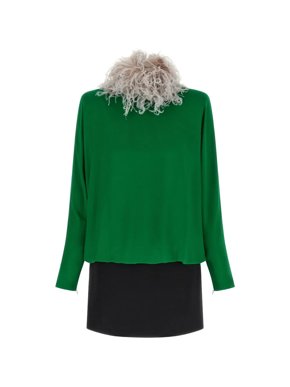 Feather-Embellished Mini Dress by Valentino Garavani