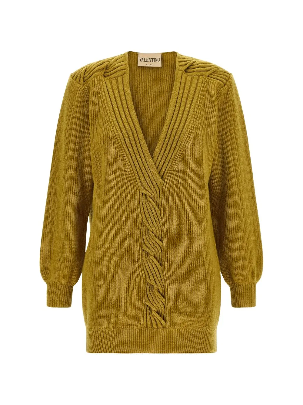 Braided Ribbed-Knit Sweater by Valentino Garavani