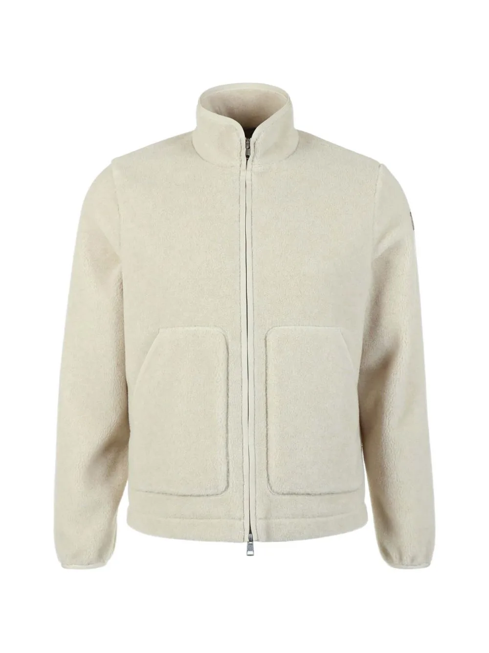 Logo-Patch Zip-Up Sweatshirt by Moncler