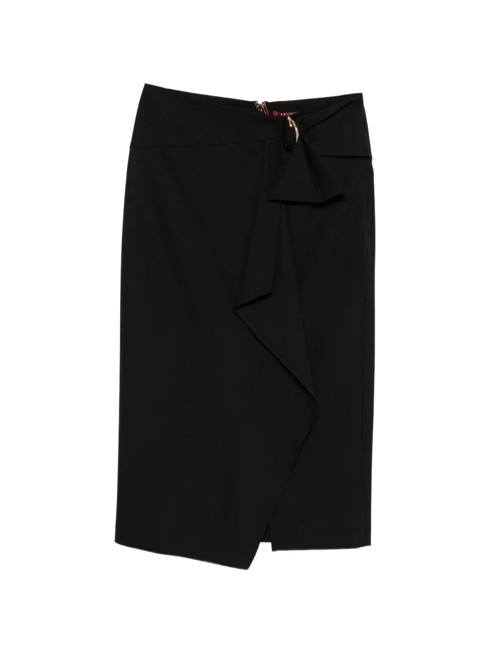 Buckle-Detail Wrap Mini Skirt by Max Mara