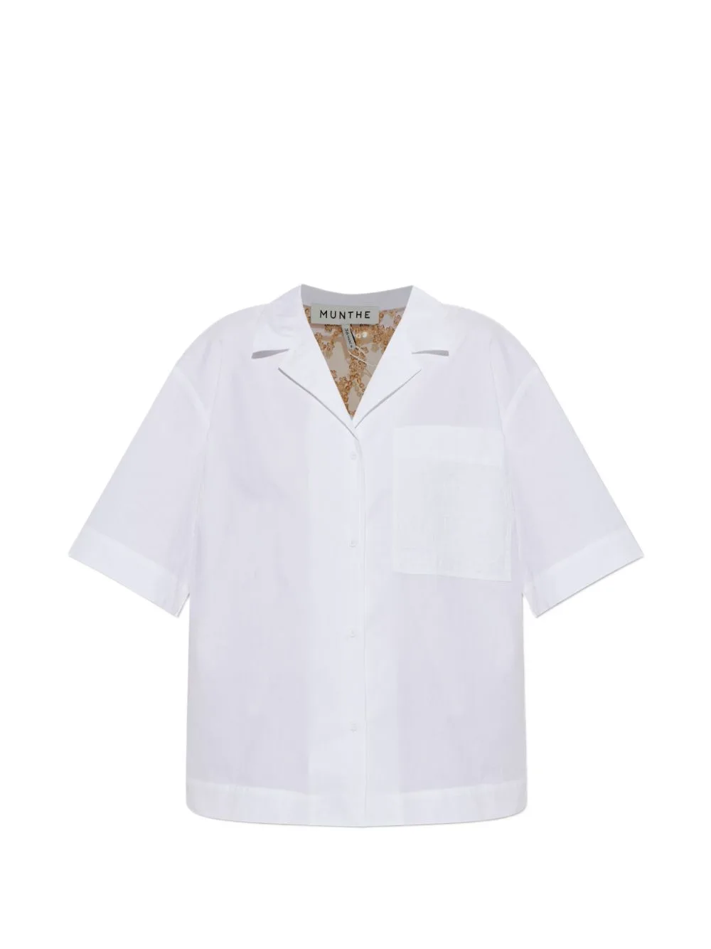 Naoko Sequin-Embellished Short-Sleeve Shirt by MUNTHE