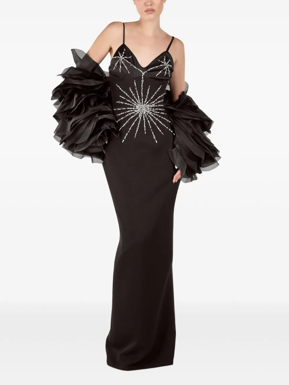 Stella Noire Crystal-Embellished Gown by ANDREEA VENECIUC