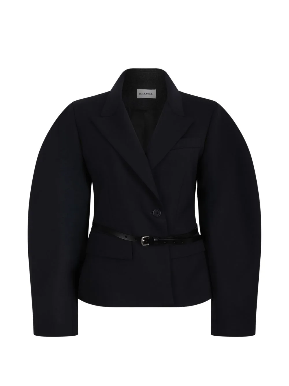 Belted Puff-Sleeve Jacket by P.A.R.O.S.H.