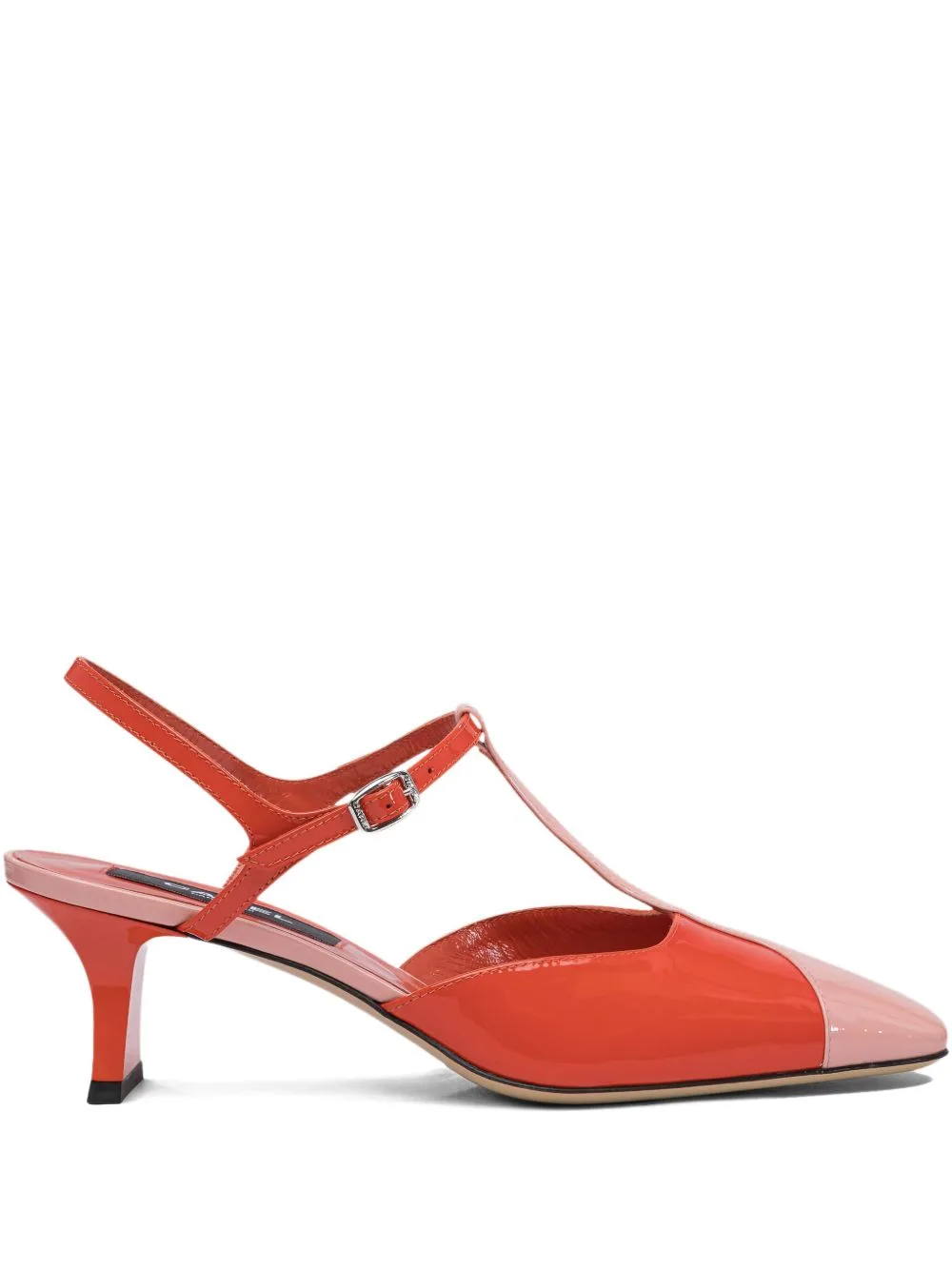 40mm Isadora Leather T-Bar Pumps by Carel Paris