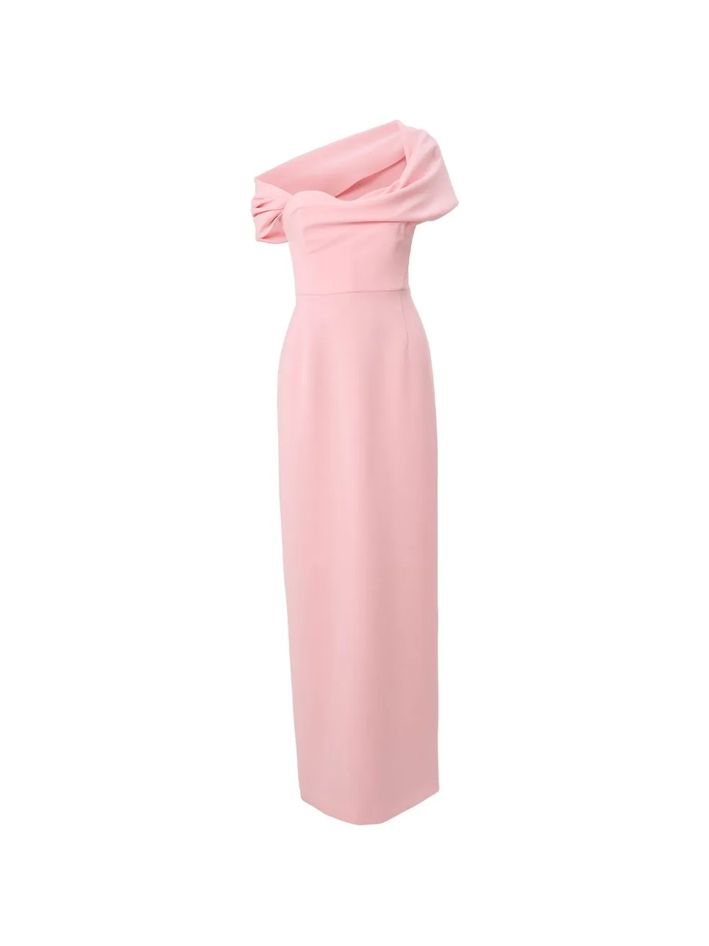 Draped Off-Shoulder Gown by Carolina Herrera