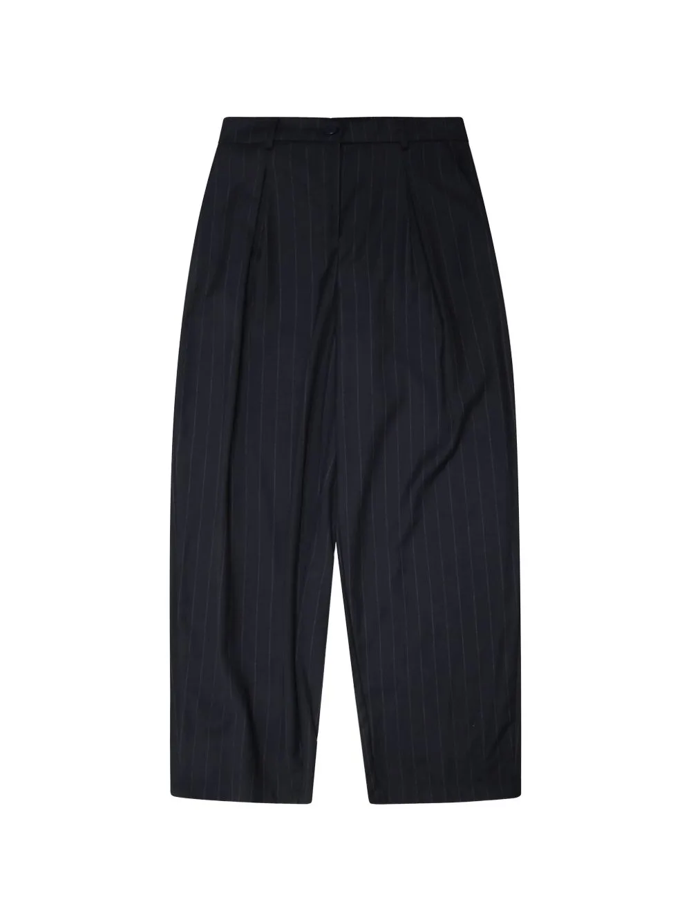 Pinstripe-Pattern Pleated Trousers by Patrizia Pepe girl