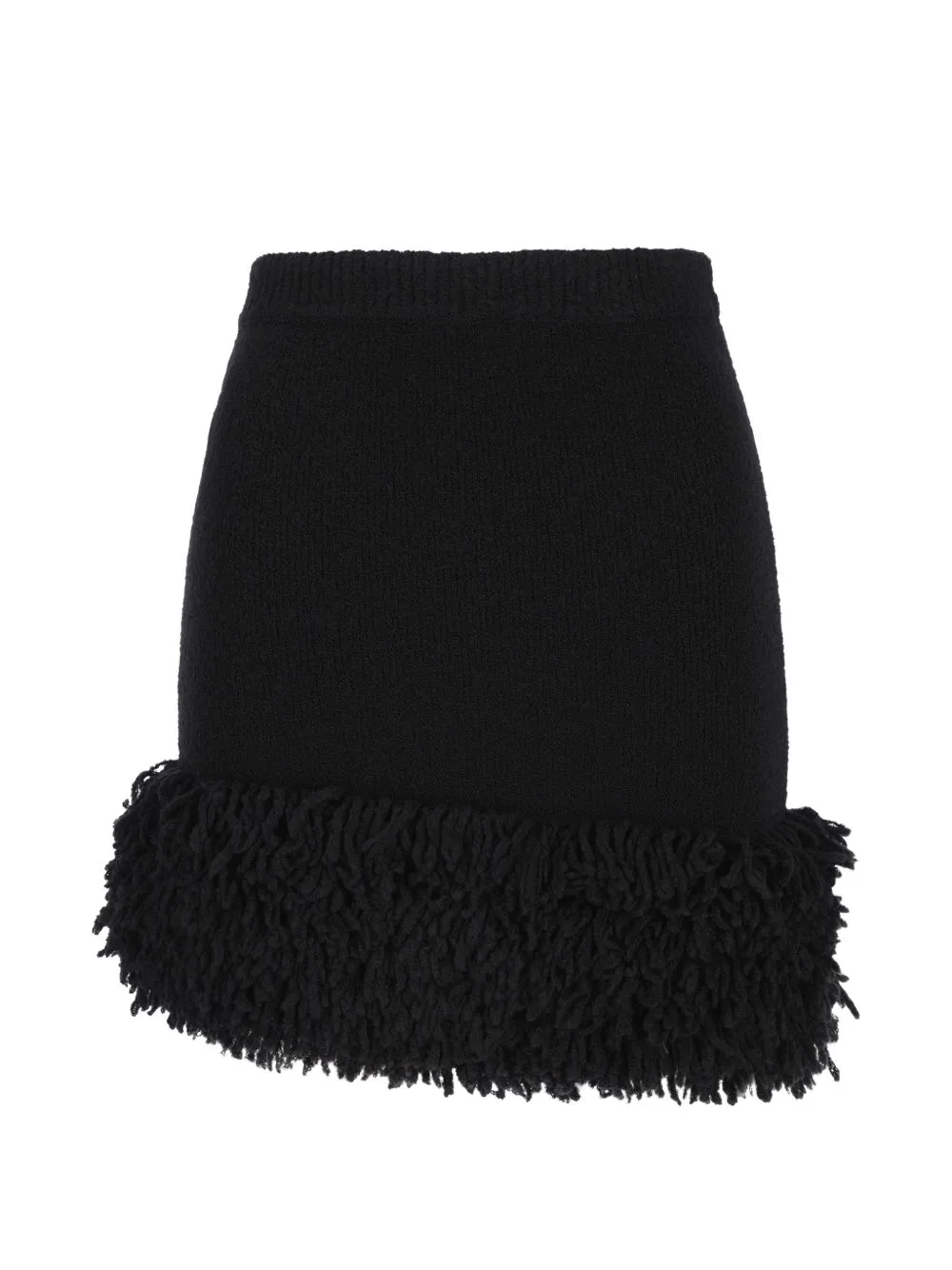 Fringed Asymmetric Mini Skirt by LOEWE