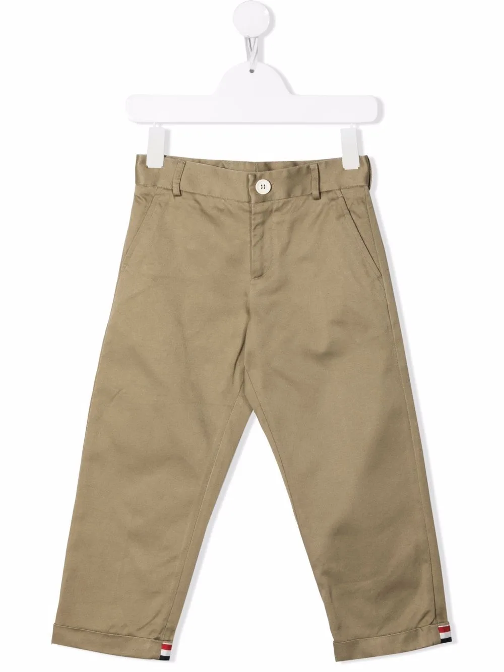RWB Trim Chino Trousers by Thom Browne Kids