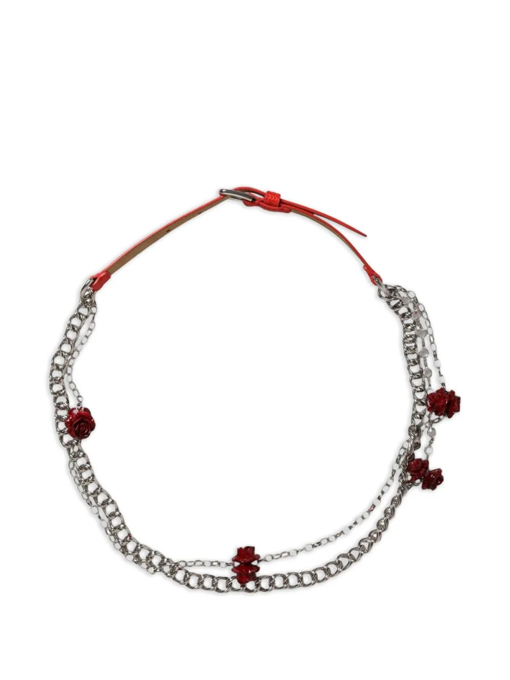 Floral-Detail Chain-Link Belt by Dolce & Gabbana