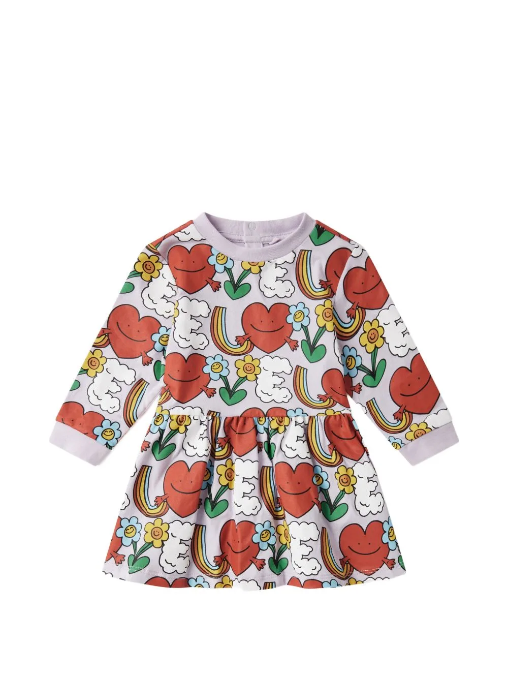 Earth Friends Graphic-Print Flared Dress by Stella McCartney Kids