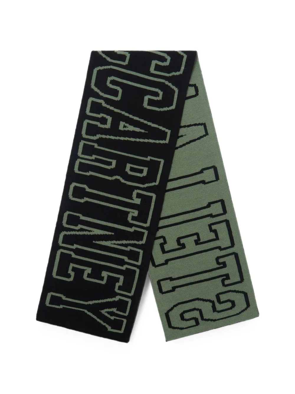 Logo-Intarsia Knitted Scarf by Stella McCartney Kids
