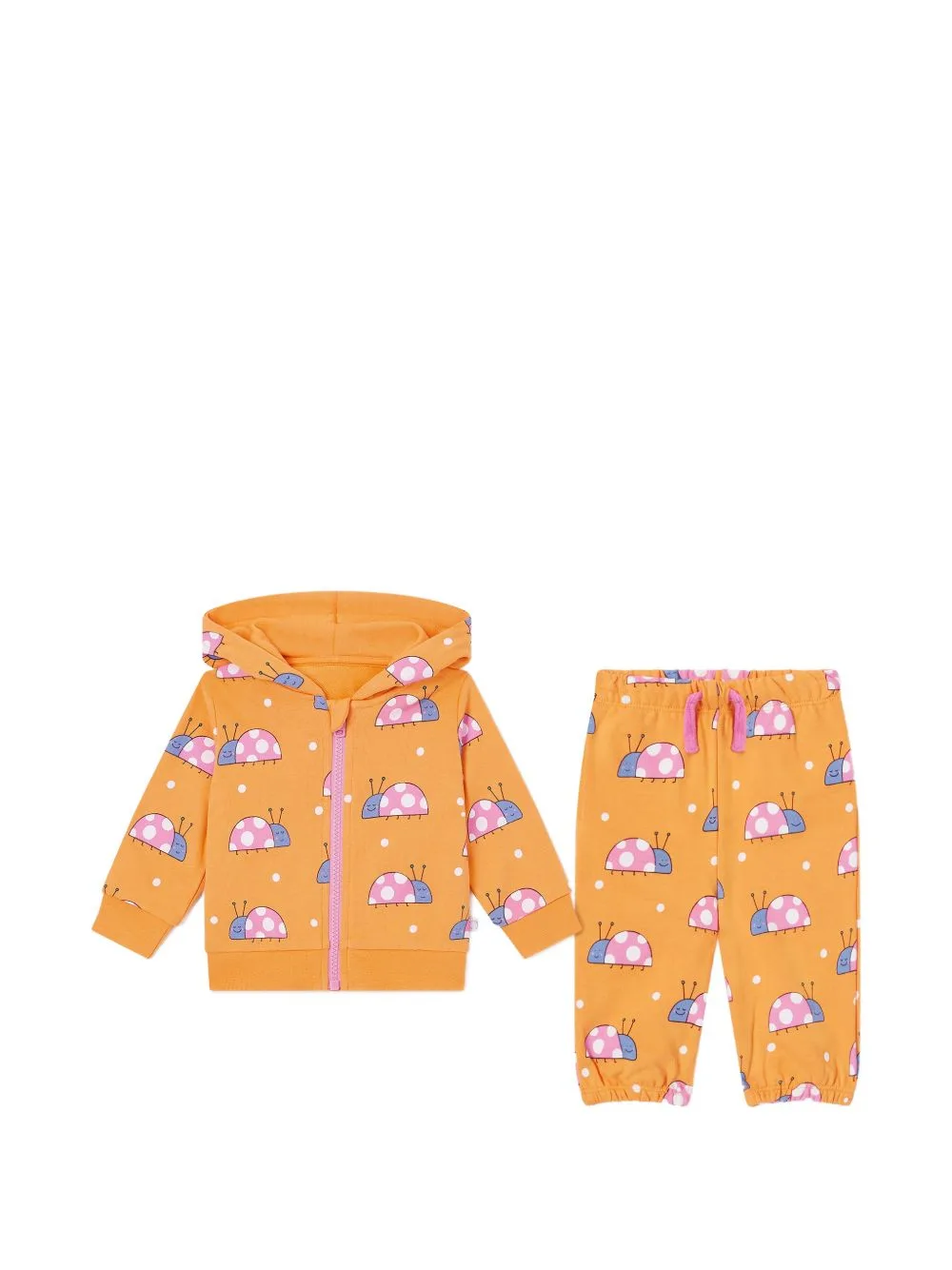 Ladybird-Print Zip-Up Tracksuit by Stella McCartney Kids
