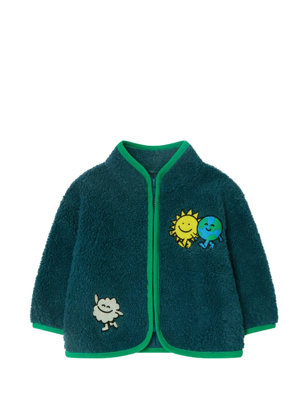 Earth Friends Embroidered Zip-Up Sweatshirt by Stella McCartney Kids