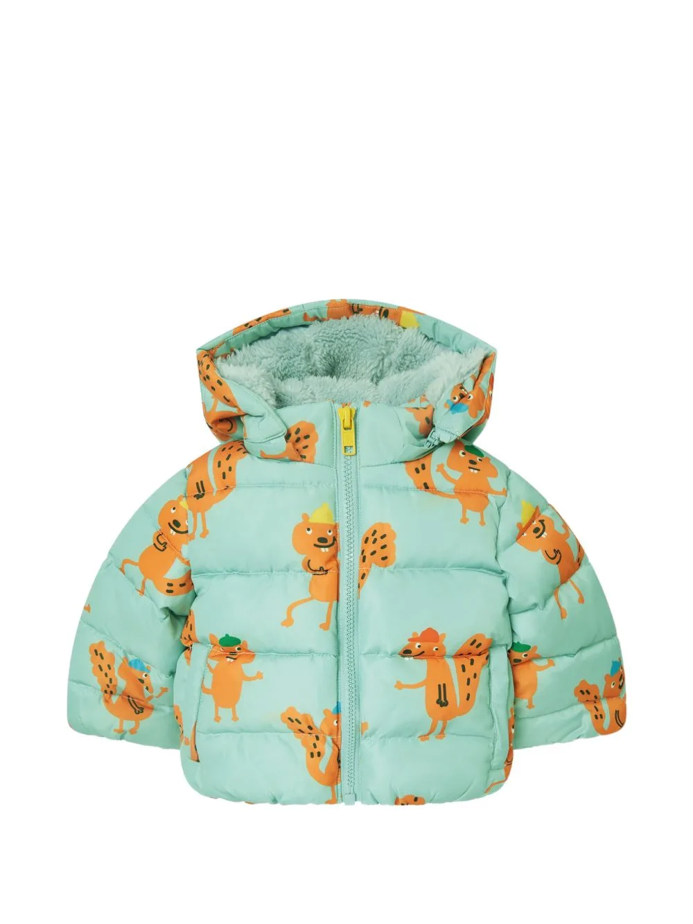 Squirrel-Print Padded Coat by Stella McCartney Kids