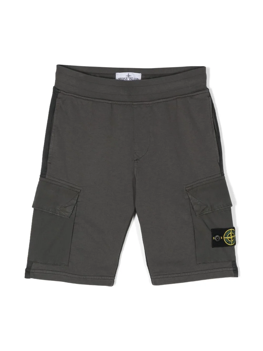 Compass-Badge Cargo Shorts by Stone Island Junior