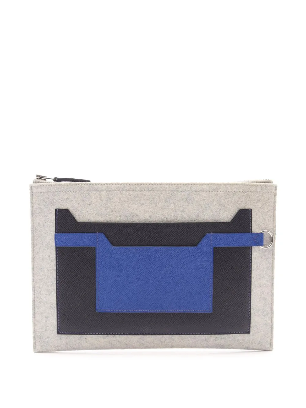 2018 Epsom and Felt Toodoo 29 Clutch Bag by Hermès Pre-Owned