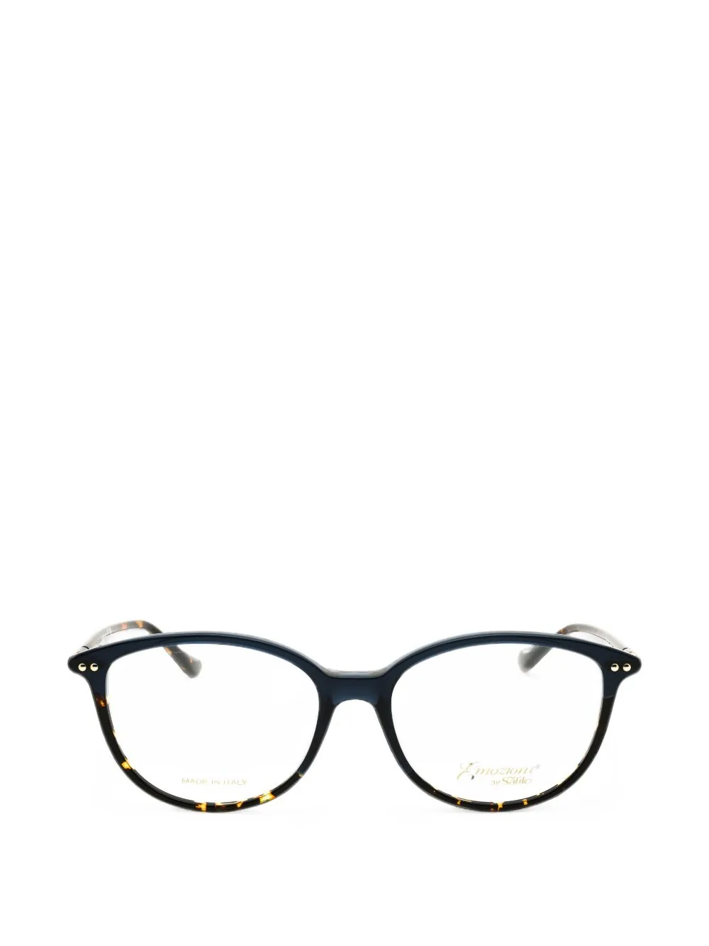 Tortoiseshell-Effect Round-Frame Glasses by Emozioni