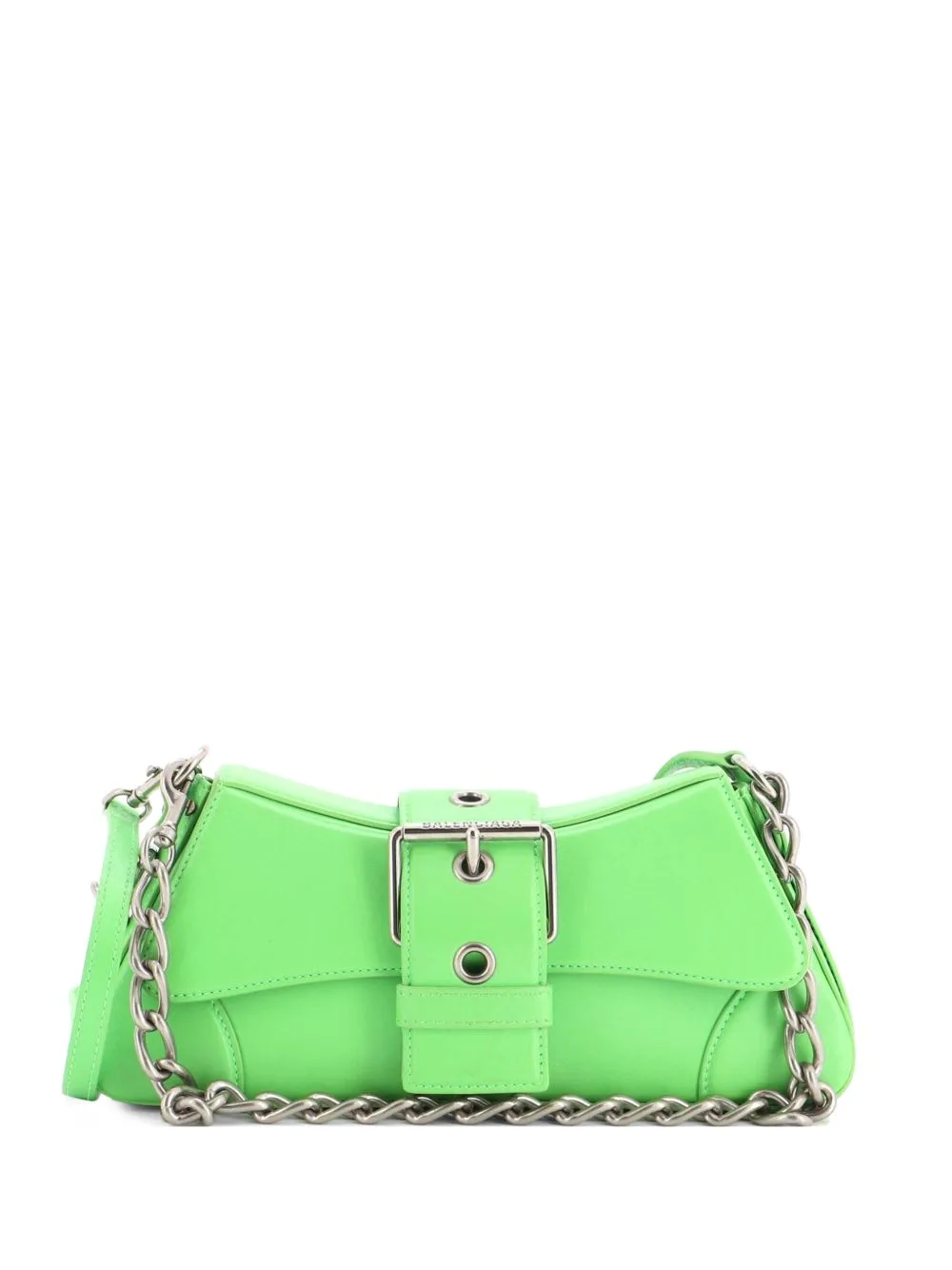 Lindsay Chain Strap Leather Shoulder Bag by Balenciaga Pre-Owned