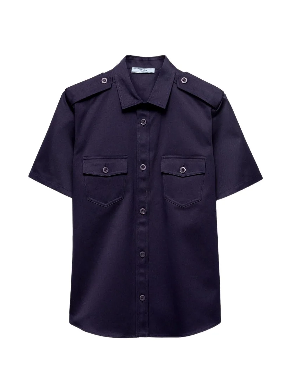 Epaulettes Pocket Shirt by Prada