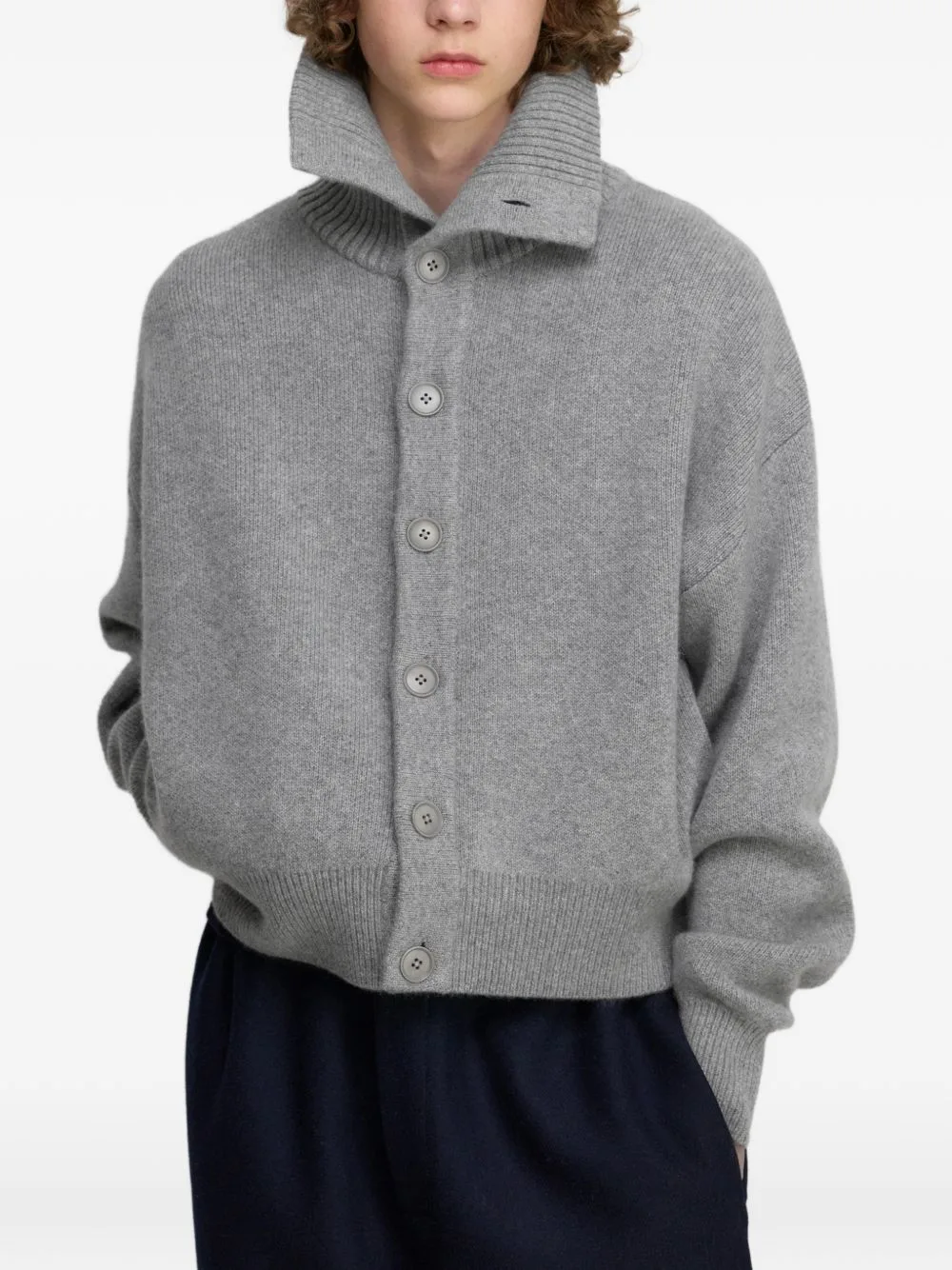 Clement Button-Up Cardigan by extreme cashmere