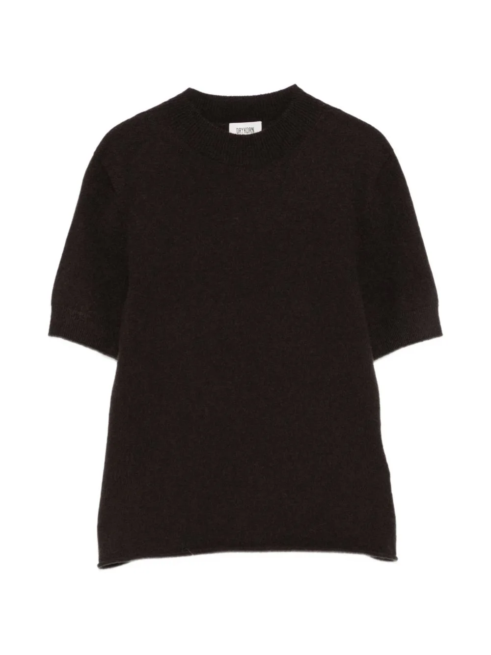 Finia Short-Sleeve High-Neck Sweater by Drykorn