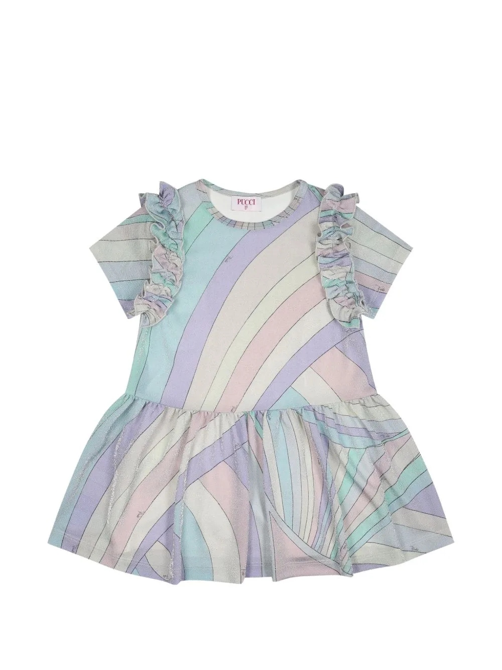 Iride Ruffled Dress by PUCCI Junior